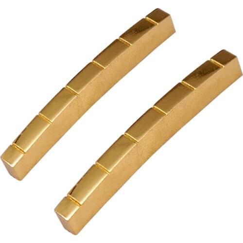 42mm Pre-slotted Brass Nut 6 String Strat Nut Electric Guitar Nut Guitar Accessory Part for ST Electric Guitar