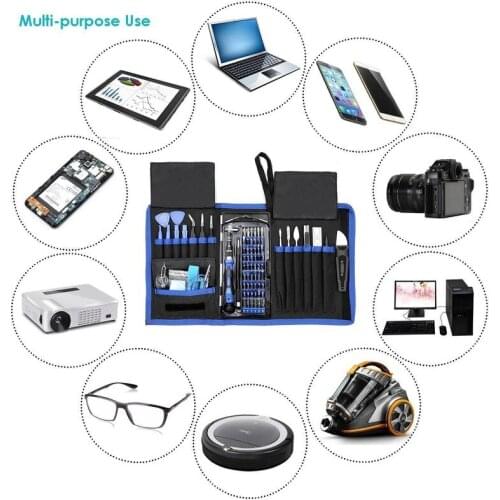 Metal Spudger 80pcs Multi-function Screwdriver Set Hand Tool Set For Mobile Phone Computer Teardown Repair Daily Household