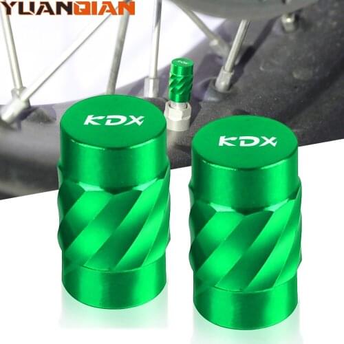 Motorcycle Accessories Wheel Tire Valve cap CNC Aluminum Airtight cover For kawasaki KDX125SR KDX250SR KDX 125 250 SR 125SR 25SR