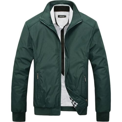 Mens Spring Casual Business Lightweight Bomber Coat Zipper Jacket Tops Outwear