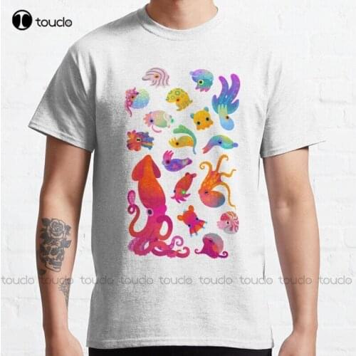 New Cephalopod Classic T-Shirt Plus Size Shirts S-5XL girls uniform shirts Unisex
