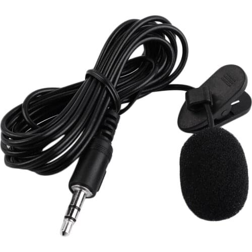 Newest Portable External 3.5mm Hands-free Mini Wired Clip-on Lapel Lavalier Microphone For PC Laptop