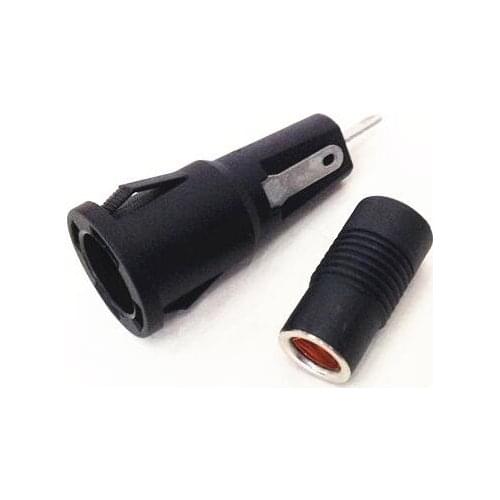 R3-54 R3-54A 5*20mm 10A 250V Black Fuse Holder x 100pcs