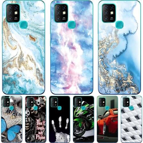 Phone Bags & Cases For Infinix Hot 10 Play 10 10 Lite Cover Soft Silicone Fashion Marble Inkjet Painted Shell Bag
