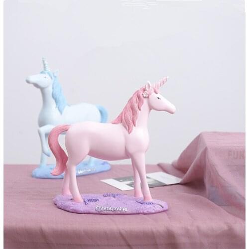 1PC Modern Minimalist Resin Unicorn Horse Decorative Ornaments Nordic Animal Living Room Furnishings Home Decoration JL 202