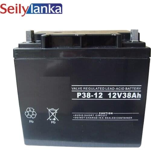 12V 38AH Battery Sealed Storage Batteries Lead Acid Rechargeable Stable performance, good storage Backup Power Supply