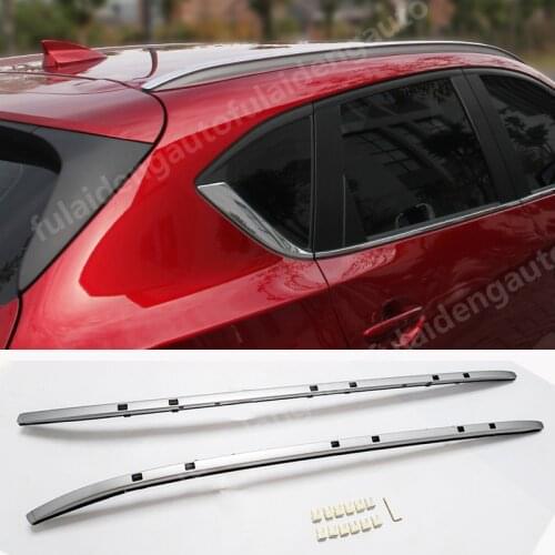 2pcs For Mazda CX-5 CX5 2017-2020 Factory Style Roof Rails Rack Luggage Carrier Bar Aluminium Car Accessories