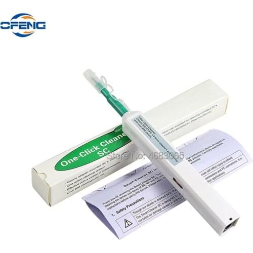Free ship 3Pcs SC FC ST One Click Cleaner Fiber Optic Connector cleaning tool 2.5mm Universal Connector Fiber Optic Cleaning Pen