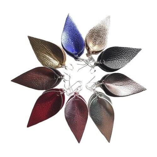 2020 Fashion Bohemian Long Earrings Metallic Petals Earrings For Women Jewelry Gift