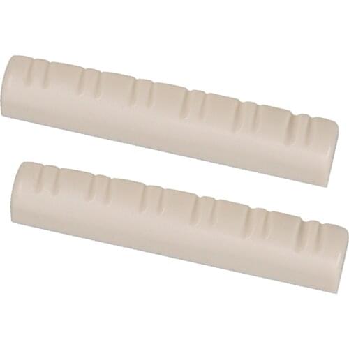 2x Slotted Nut For Wood Acoustic 12 String Guitar Parts Accessories Folk Guitar Replacement Parts