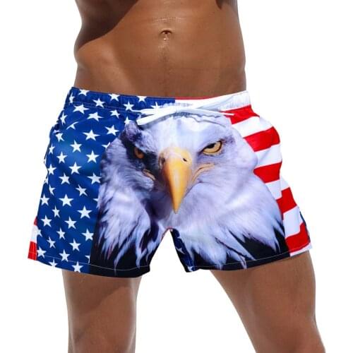 3D AUSTINBEM brand male bathing trunks mens underwear boys boxer shorts beach shorts plus beach