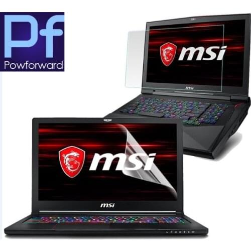 5pcs/pack Clear/Matte Notebook Laptop Screen Protector Film for 15.6 17.3 inch for MSI GT72VR GP72VR GS63VR GE72VR GS73 GT73