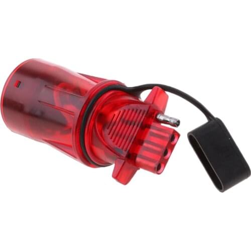 7 Way Round To 4 Pin Trailer Wire Light Power Adapter Plug With Dust Cap