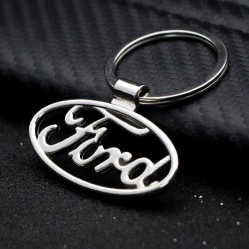 Car Keychain Metal Ring High Quality Keyfob Jewelry Gift For Ford Focus Fiesta Ranger Mondeo Escort Falcon Flex S-MAX Kuga Edge