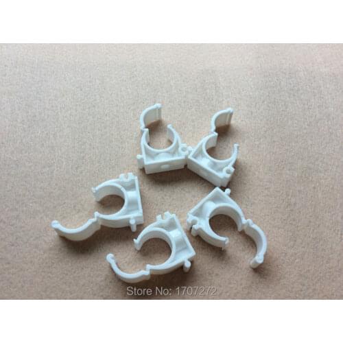 Free shipping 10pcs 25mm Plastic PPR Single U Clamp Holder Hot Cold Water Pipe Tube