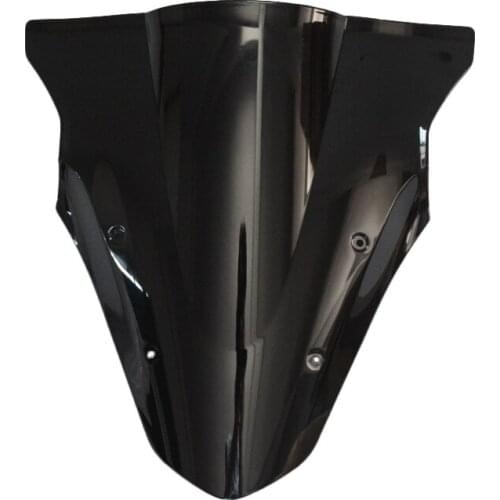 Black Motorcycle Windshield WindScreen Double Bubble Fairing For Kawasaki Ninja 650 ER-6F 2012-2016 2015 2014 2013
