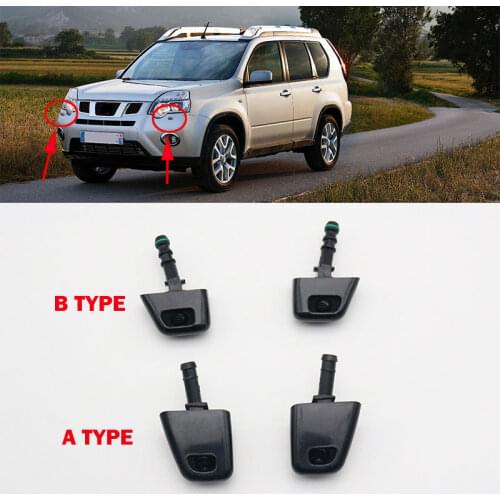 1 Pair Car Headlight Headlamp Washer Spray Nozzle Jet Pump for Nissan X-Trail Xtrail T31 2008 2009 2010 2011 2012 2013