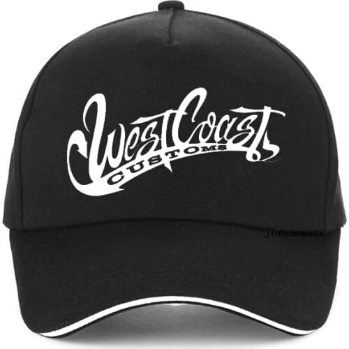 West Coast Tide Card Cartoon cap Skull Motorcycle100% Cotton Baseball cap Summer west coast customs Men Women snapback hat