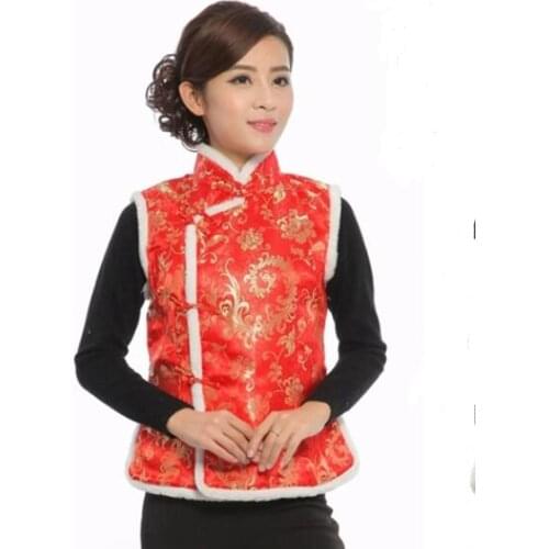 Chinese new year Vest Women dance Vest Performance Tang