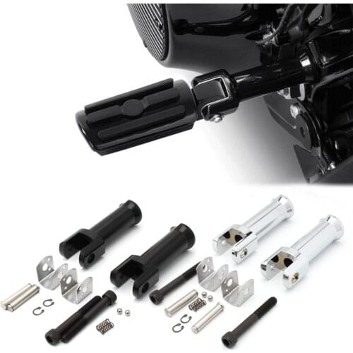 Passenger Foot Pegs Support Mount Bracket Kits For Harley Softail Deluxe FLDE Fat Boy Street Bob Breakout 114 FXBR 2018-2021