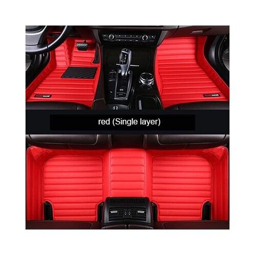 Custom leather car floor mat For Renault all model Kadjar Megane2 3 S.R Captur Latitude Fluence logan laguna car accessories