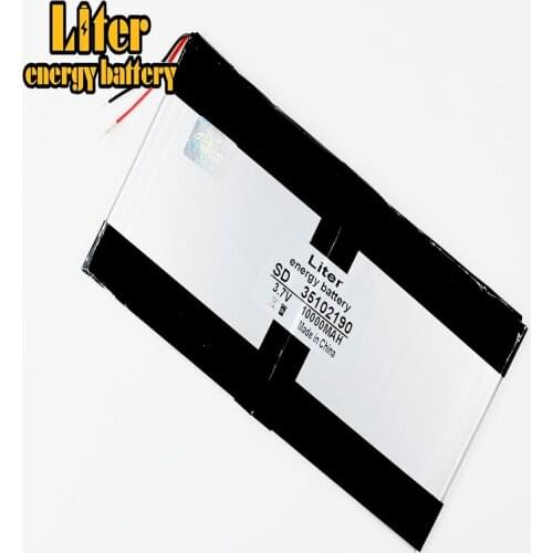 35102190 30100190 3.7V 10000MAH (polymer lithium ion battery) Li-ion battery for tablet pc 9 inch 10 inch 10.1inch