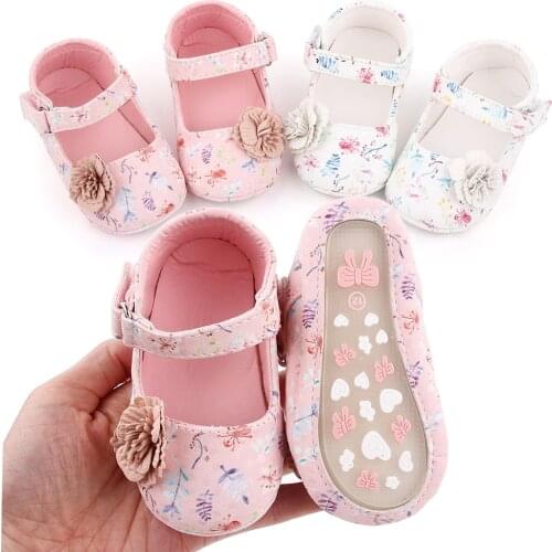 FOCUSNORM 2 Colors Summer Baby Girls Cute Crib Shoes 0-12M Non-Slip Soft Sole 3D Flowers Causal Shoes