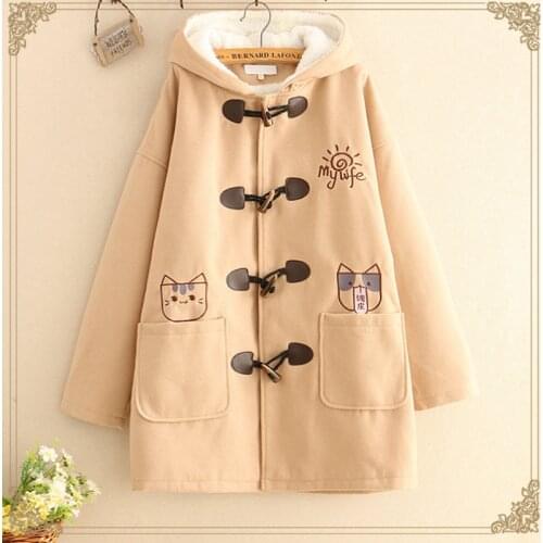 Женские пальто с капюшоном MoriAlice China At AliExpress