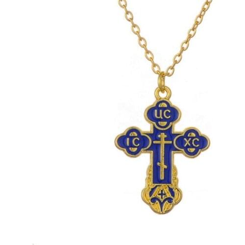 Vintage Style Necklace For Women Men Beautiful Cross Pattern Viking Style Amulet Jewelry Zinc Alloy Provide Dropshipping