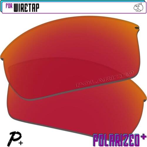 EZReplace Polarized Replacement Lenses for - Oakley WireTap Sunglasses - Red P Plus