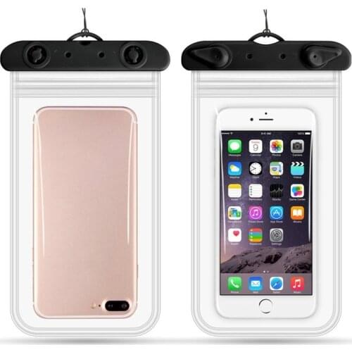 11x22cm Transparent Phone Cover Bag Waterproof Outdoor Smiming Sports Cell Phone Bags for 4'' 4.7'' 5.8'' 6.2'' 6.5'' Mobile