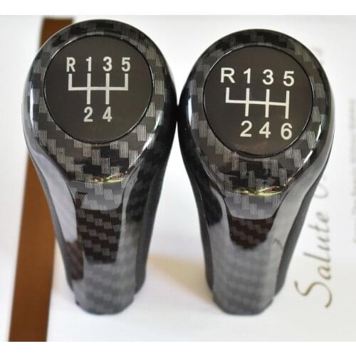 Carbon Fiber Manual Automobile 5 6 Speed Gear Stick Shift Knob Shifter For BMW 1 3 5 6 Series E30 E32 E34 E36 E38 E39 E46 E53