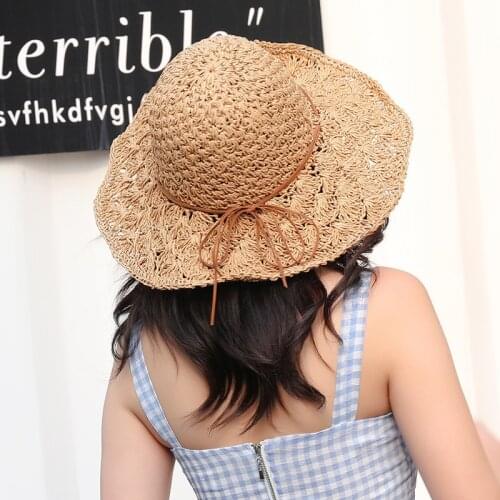 Female Summer Big Straw Hat Beach Sun Hat Womens Fashion Beach Hat