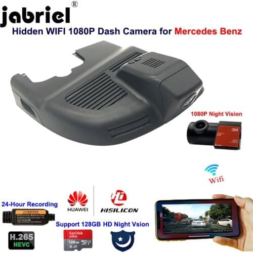 Jabriel Hidden Wifi 1080P Dash cam car camera for Mercedes Benz a gla cla 45 220 220d 250 amg x156 w176 w177 w117 2015 2017 2021