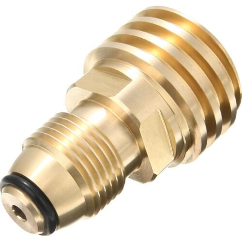 Replaceable Converts Adapter Double Adjustable Propane LP Watering Tank POL Service Valve to QCC (Type 1) Outlet Brass Adapter