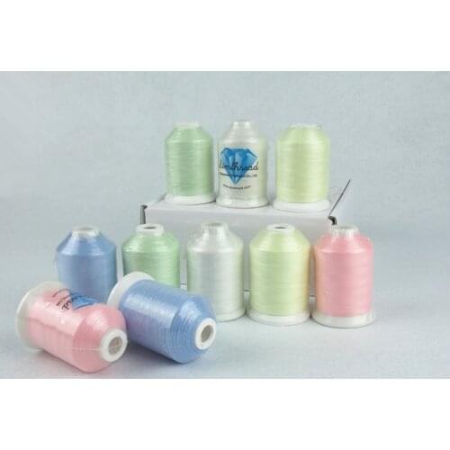 Luminous Sewing Embroidery Thread Glow in the Dark Thread Nylon 1000m*10 ,120d/2(40wt) Washable, Long Lifetime ,Top Quality