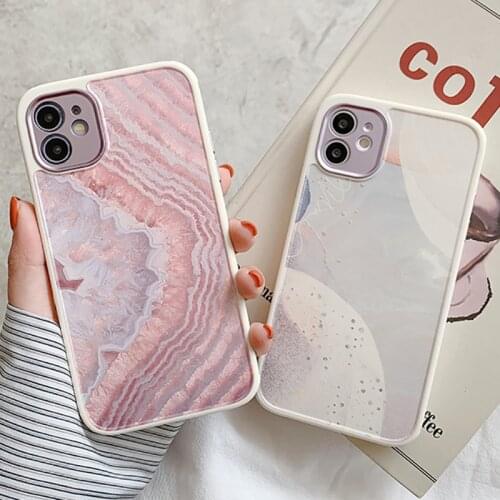 Vintage Oil Painting Art Marble Phone Case For iPhone 13 12 Pro 11 Pro Max XR XS Max 7 8 Plus Soft Silicone Camera Protect Cover