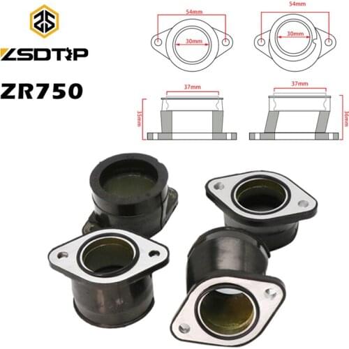 ZSDTRP Motorcycle Carburetor Manifold Boot Adapter For Kawasaki Z750 GT 1992-1994 ZR750 Zephyr 1991-2006 ZR750 ZR-7 1999-2003