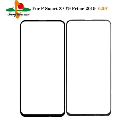 10Pcs\lot For Huawei P Smart Z Replacement LCD Front Touch Screen Glass Outer Lens For Y9 Prime (2019) STK-L21 STK-L22 STK-LX3