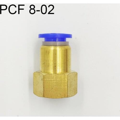 10Pcs Pneumatic Female Straight Air Fittings 8mm Tube Push In 1/4" Quick Connector PCF 8-02