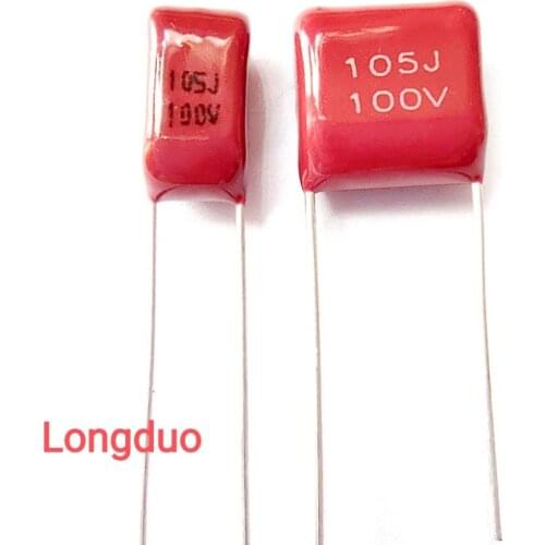 30pcs 105J 1.0uf 1000nf 100V Type CBB Metallized Polypropylene Film Capacitors