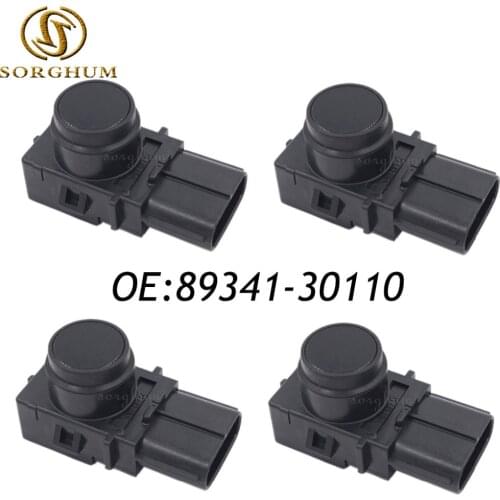 4PCS 89341-30110 188400-8110 PDC Parking Ultrasonic Sensor black color For Toyota