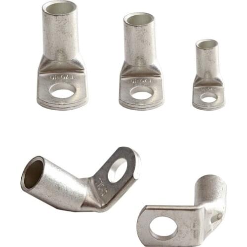 5pcs T90-degree copper tube terminal T90-6 / 5-T90-70 / 12 90-degree bending copper line nose bending corner pressure line nose