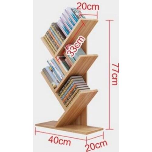 77cm Five layers Creative tree style storage rack Portable bookcase bookshelf