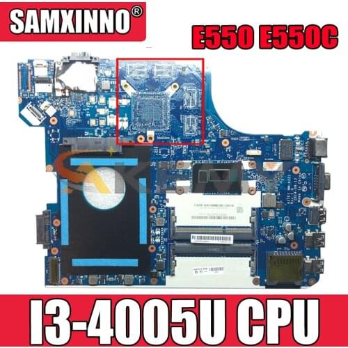 Akemy AITE1 NM-A221 For Lenovo ThinkPad E550 E550C Laptop Motherboard FRU 00HT584 CPU I3 4005U DDR3 100% Test Work