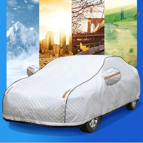 Car cover plus cotton padded winter car cover Four seasons aluminum film hail /weatherproof/sun/snow fit