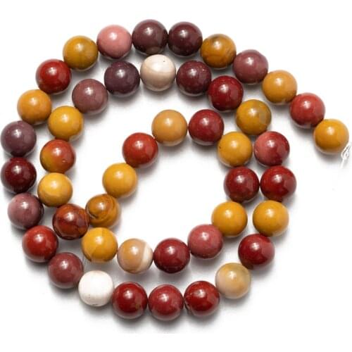 Wholesale Natural Mookaite Jaspers Agates Stone Beads Round Loose Beads 4 6 8 10 12mm for Jewelry DIY Bracelet Necklace