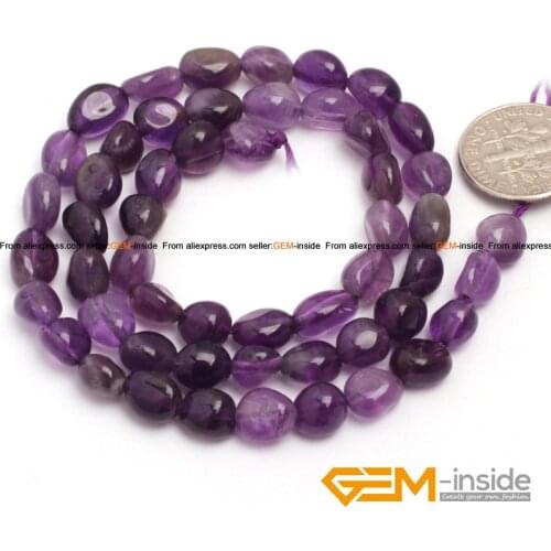 6x8mm freeform potato shape Amethysts beads natural Amethysts beads DIY loose beads for bracelet making strand 15" wholesale