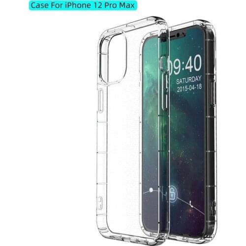 For IPhone 12 Mini 12 Pro Max Case , Shockproof Case Transparent Case Protective Cover Thin Shell for IPhone12 Mini 5.4"