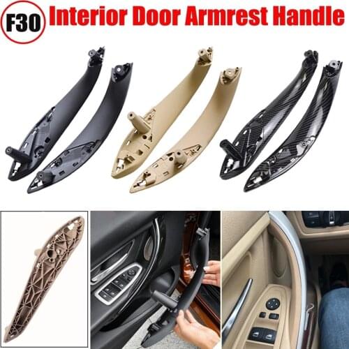 Black Front Rear Left/Right Car Interior Inner Door Pull Handle Cover For BMW F30 F80 F31F32 F33 F34 F35 2013-2018 51417279311